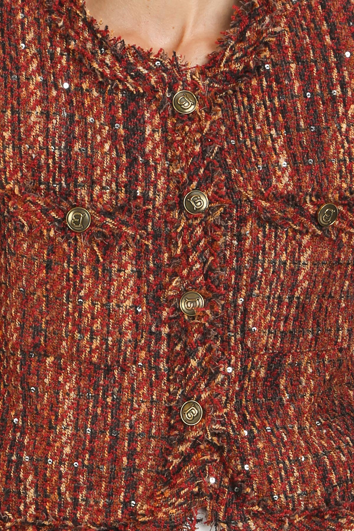 Sequined Tweed Jacket
