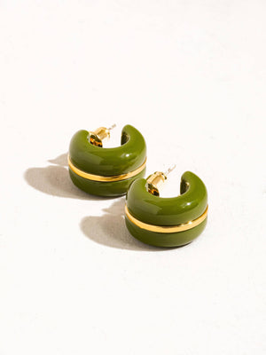 Arlo Small C Hoop Earring