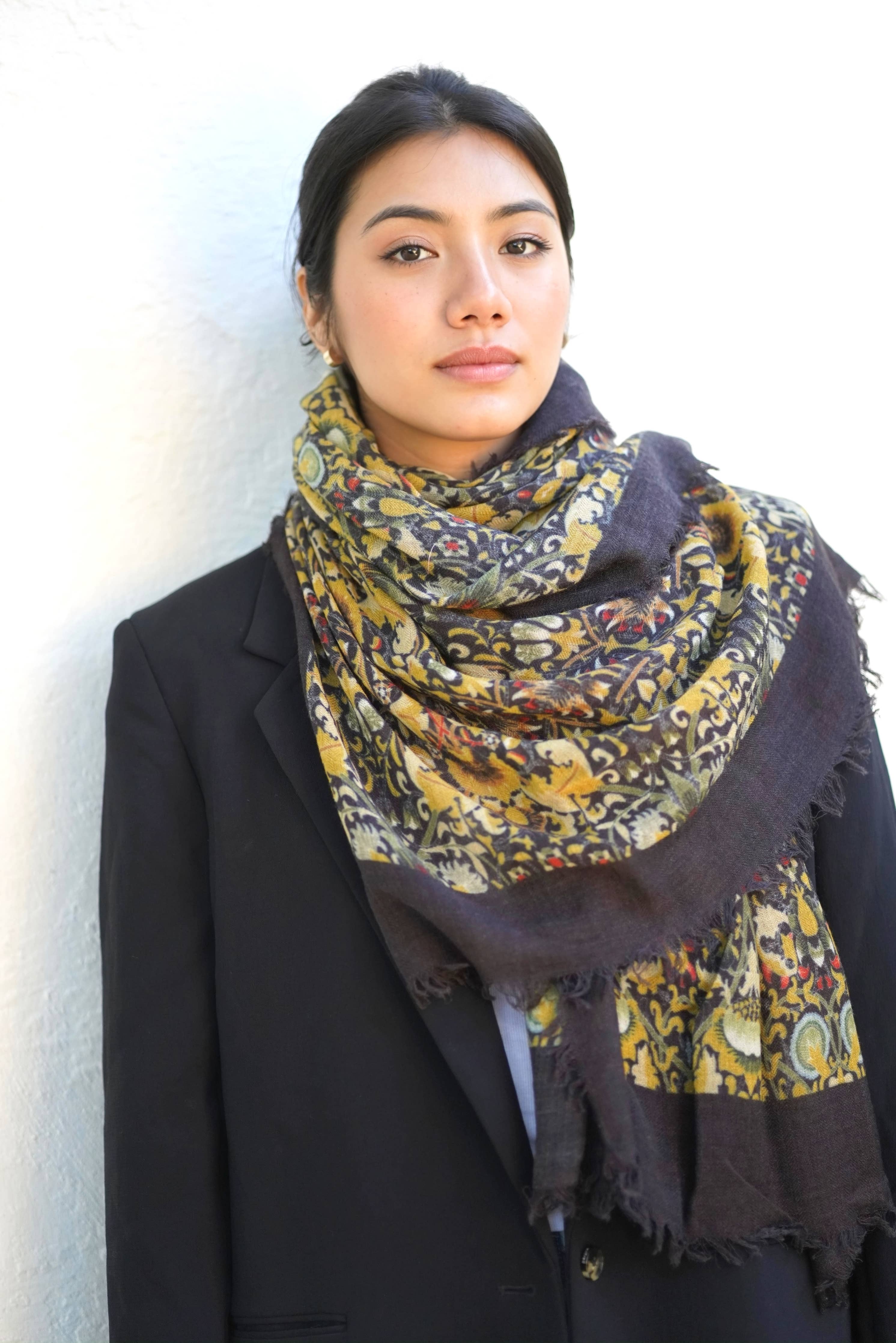Antonia Wool Silk Scarf