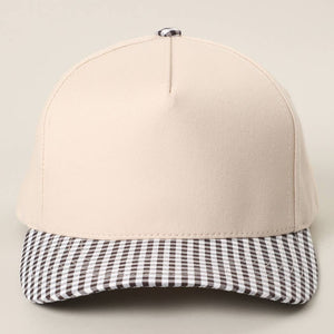 Gingham Trucker Hat