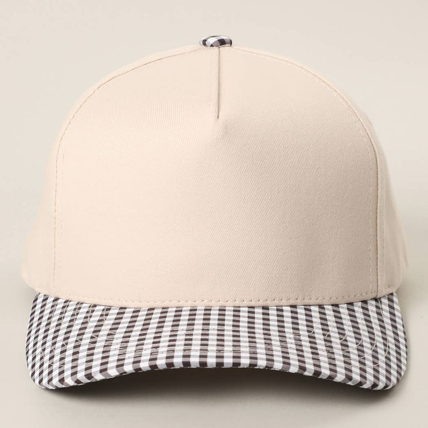 Gingham Trucker Hat
