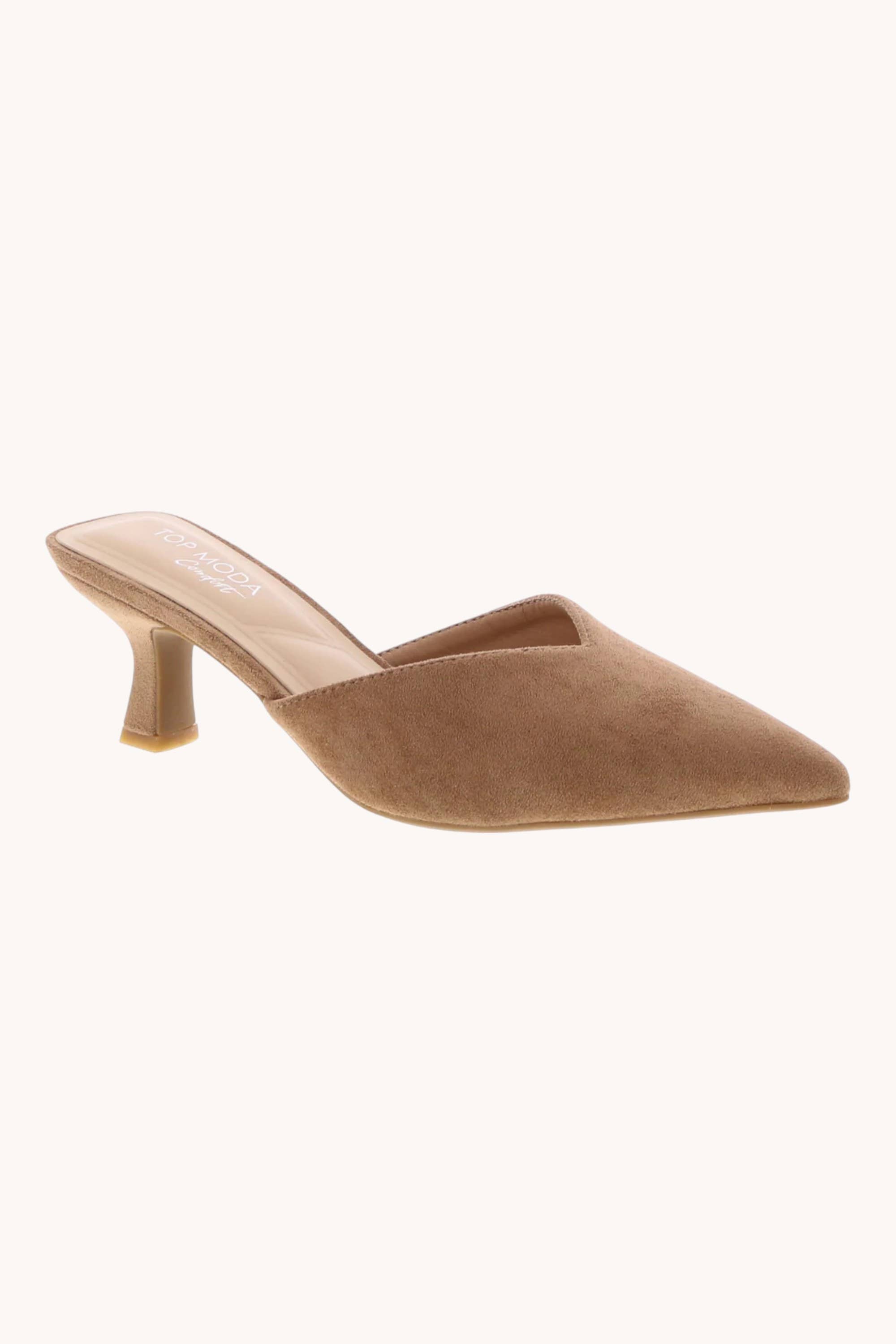 Classic Suede Mule | Camel