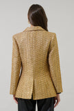 Tamary Tweed Vesta Collared Blazer