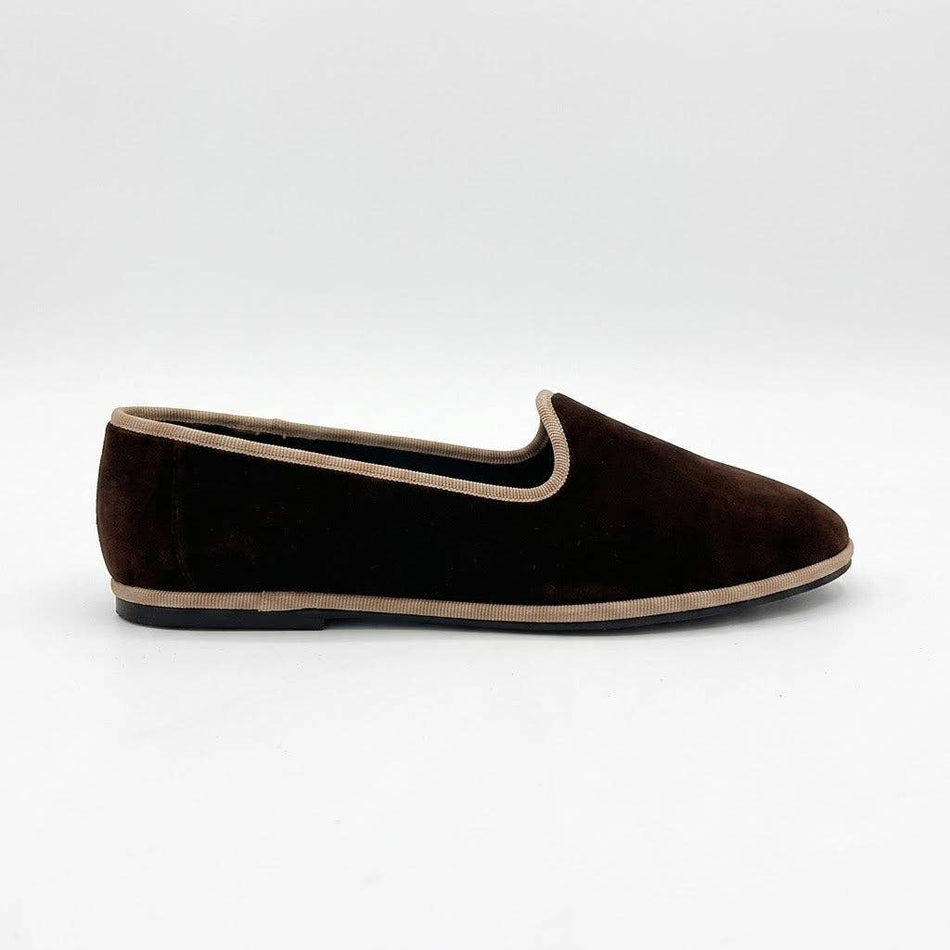 Venetian Slippers- Black and Cream