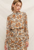 Long Sleeve Mock Neck Mini Dress