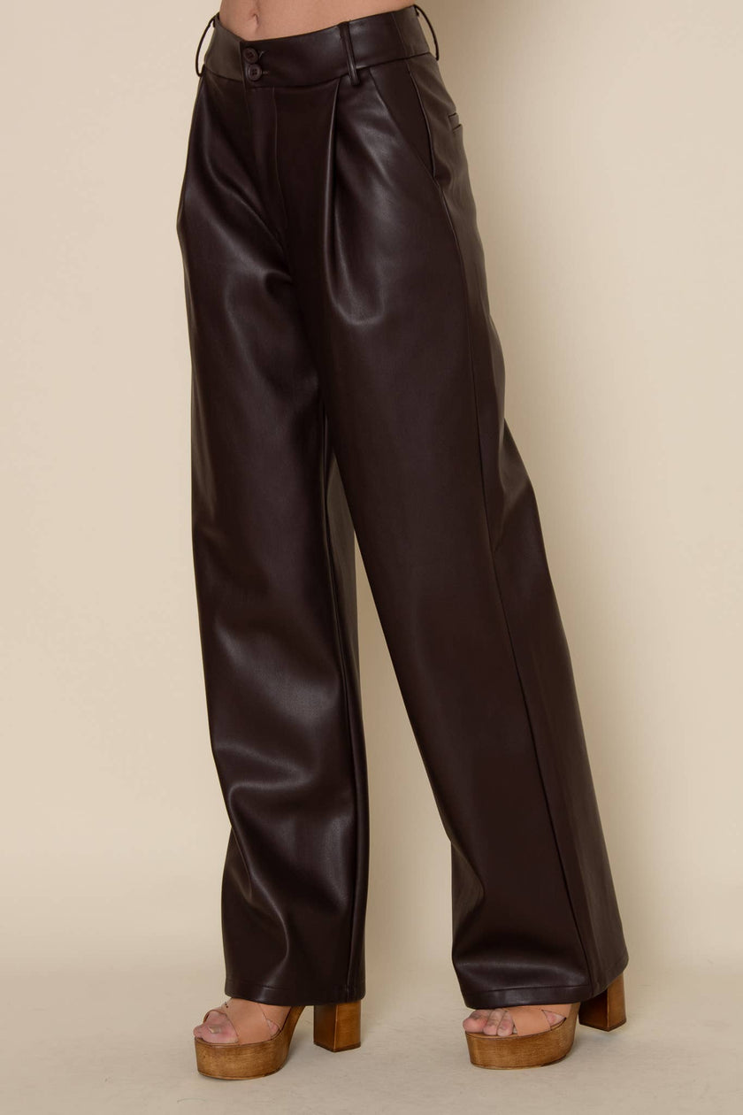 Calabria Vegan Leather Pant