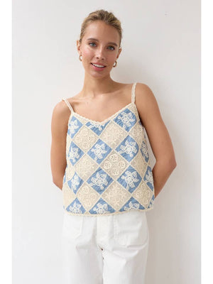 Crochet Patchwork Cami Top