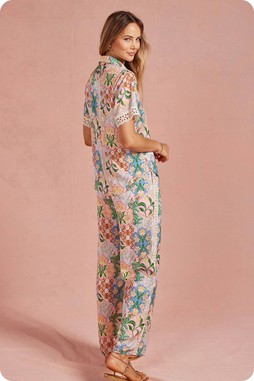 Garden Party Satin Set