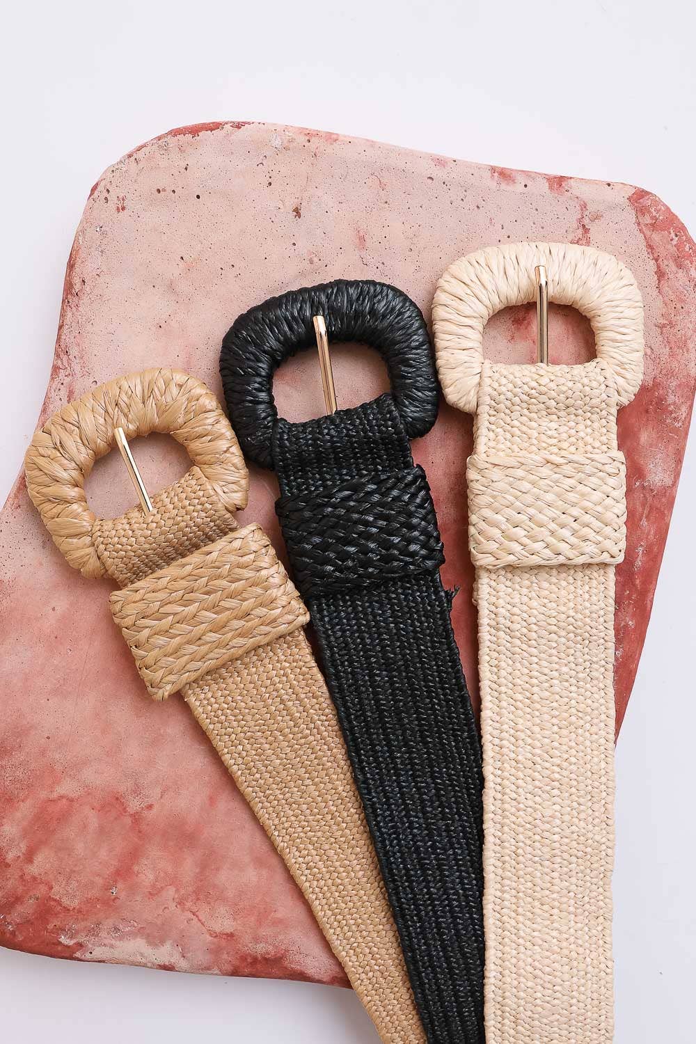 Raffia Inspired Belt