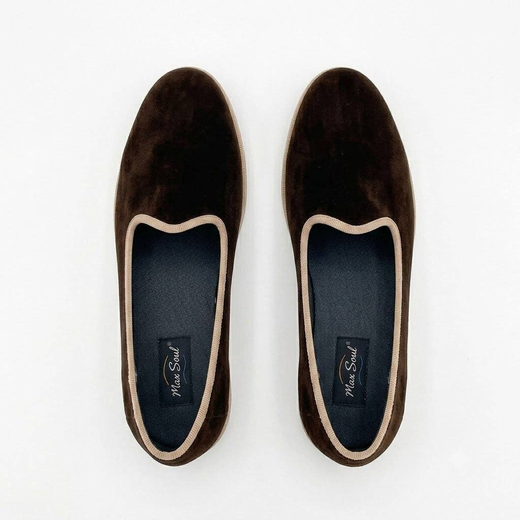 Venetian Slippers- Black and Cream