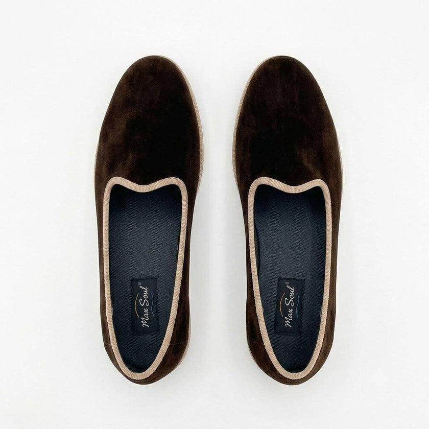 Venetian Slippers- Black and Cream