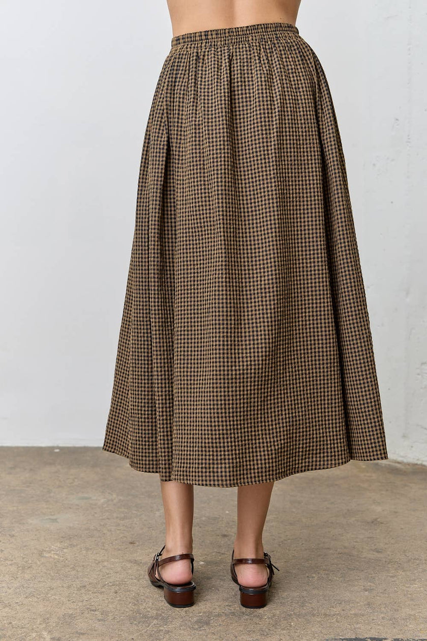 Gingham Maxi Skirt
