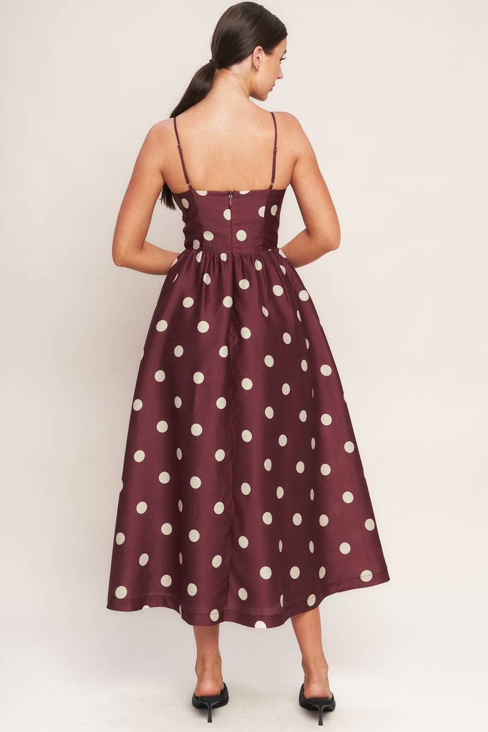 Polka Dot Midi Dress
