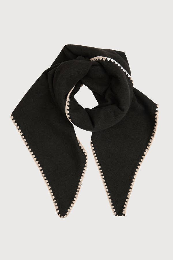 Elodie Knitted Triangle Shawl Wrap