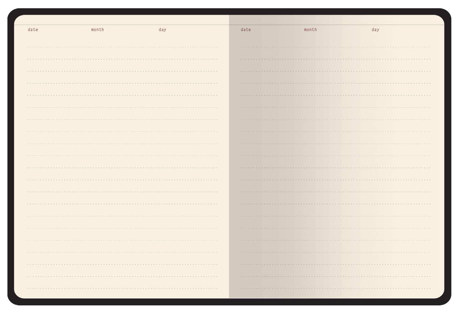 A6 Vegan Leather Hardcover Daily Planner - Pom on the Vine