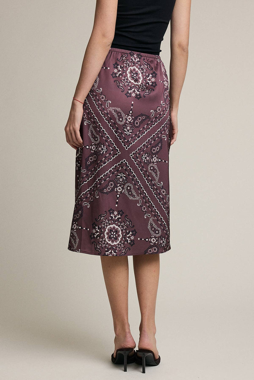 Paisley Midi Skirt