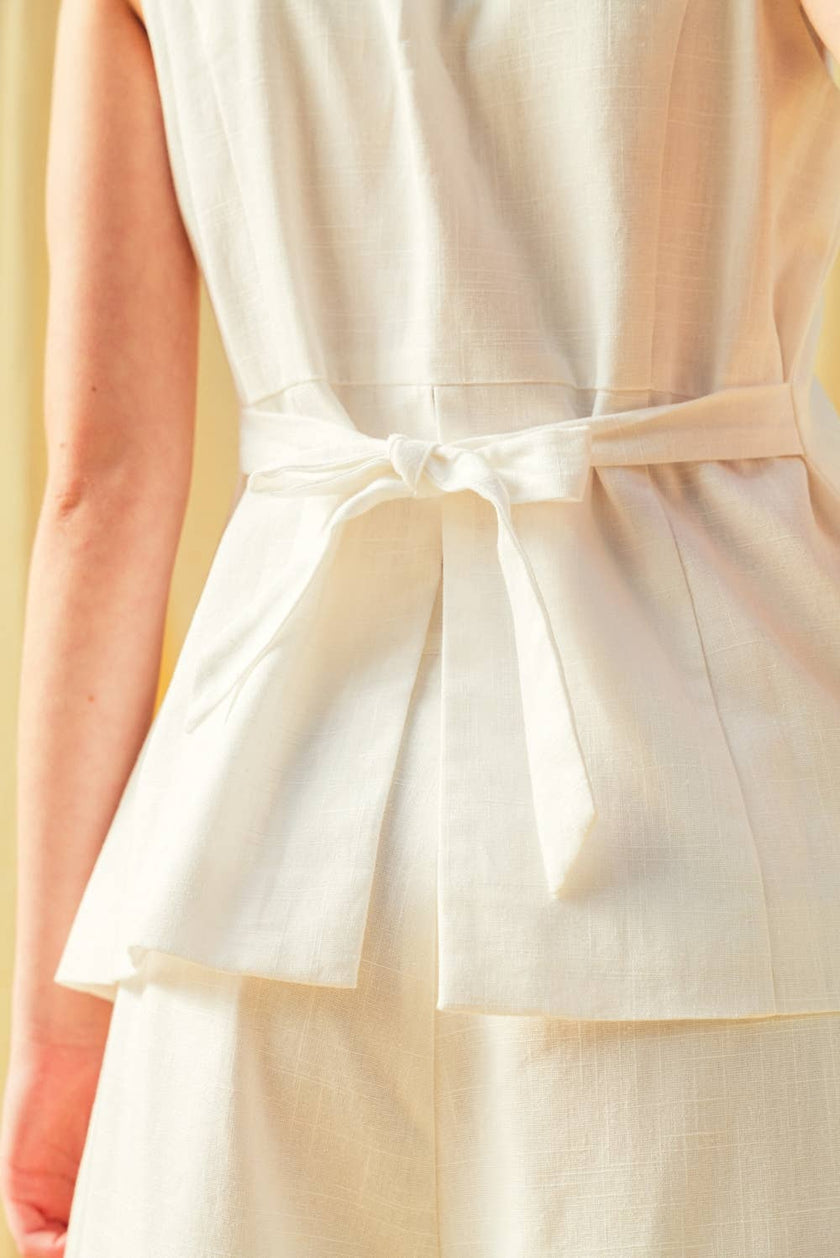 The White Sands Linen Top