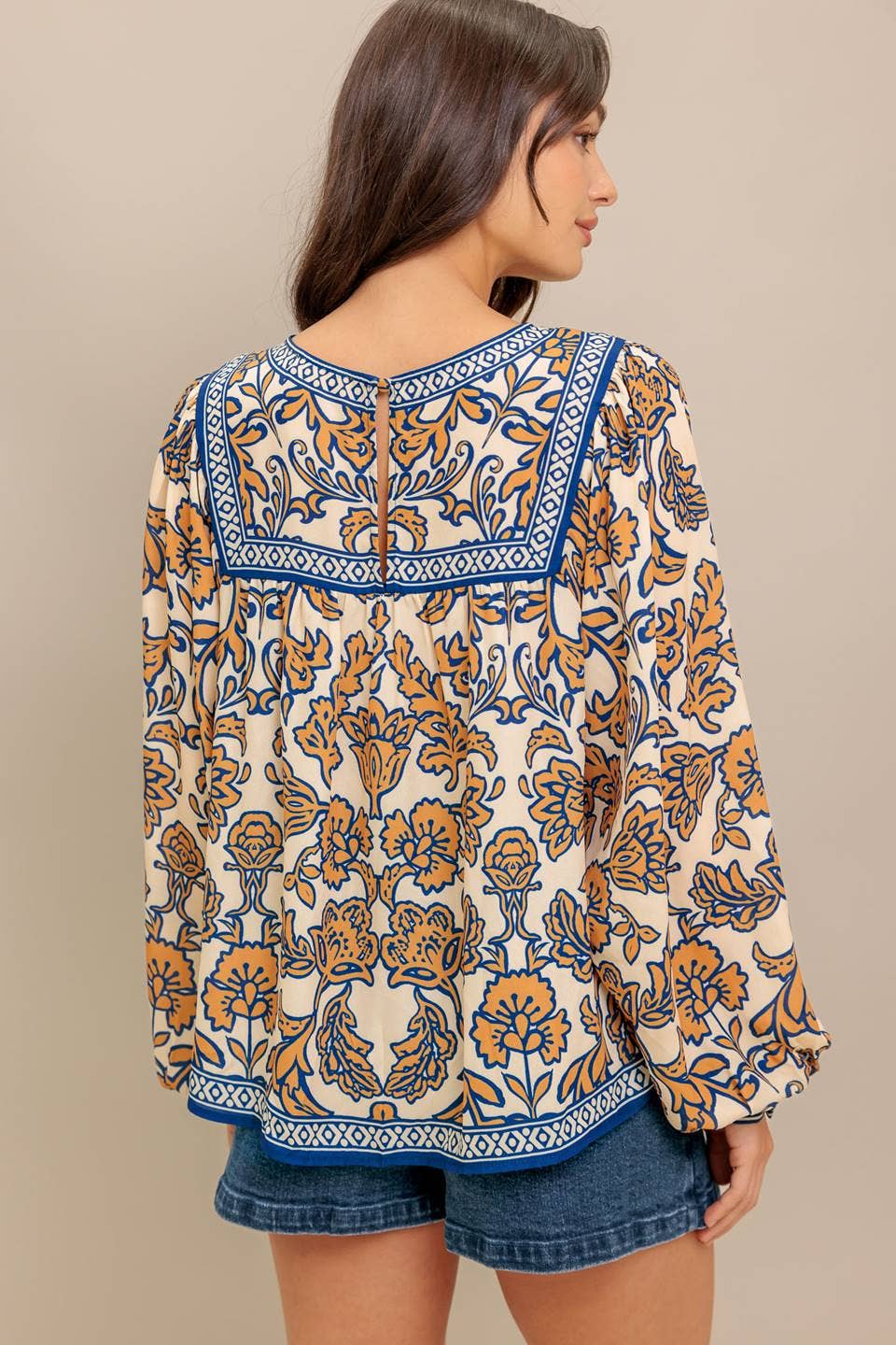 Printed Woven Top