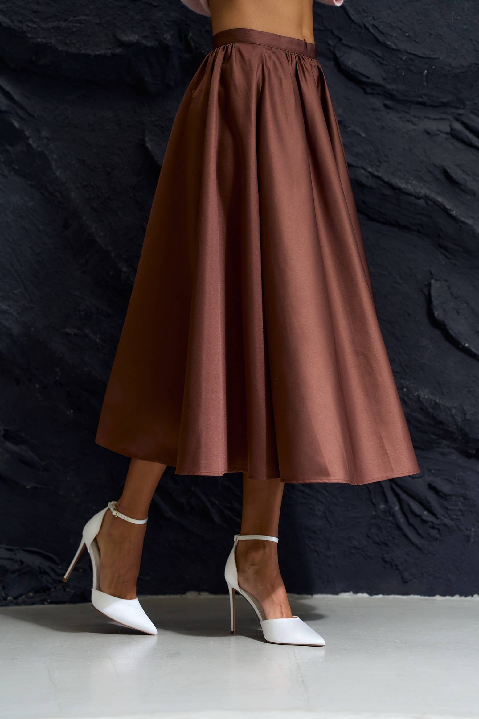 Flare Midi Skirt
