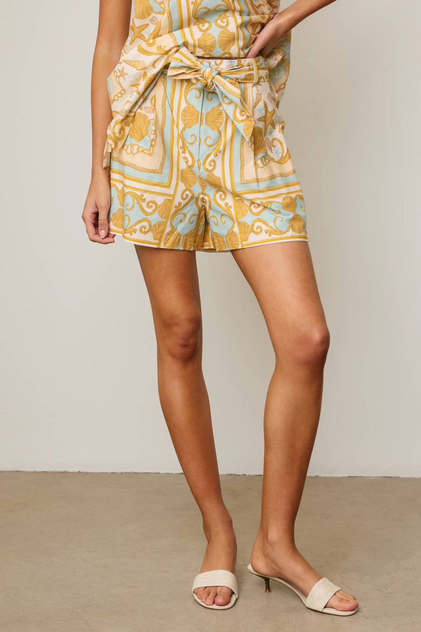Ocean Heirloom Belted Trouser Shorts