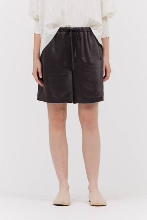 Satin Shorts |  Espresso