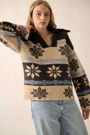 Snowflake Alpine Knit Sweater