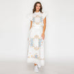 Heirloom Garden Embroidered Midi Skirt