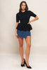 Black Knit Peplum
