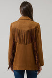 Rufina Fringe Collared Jacket