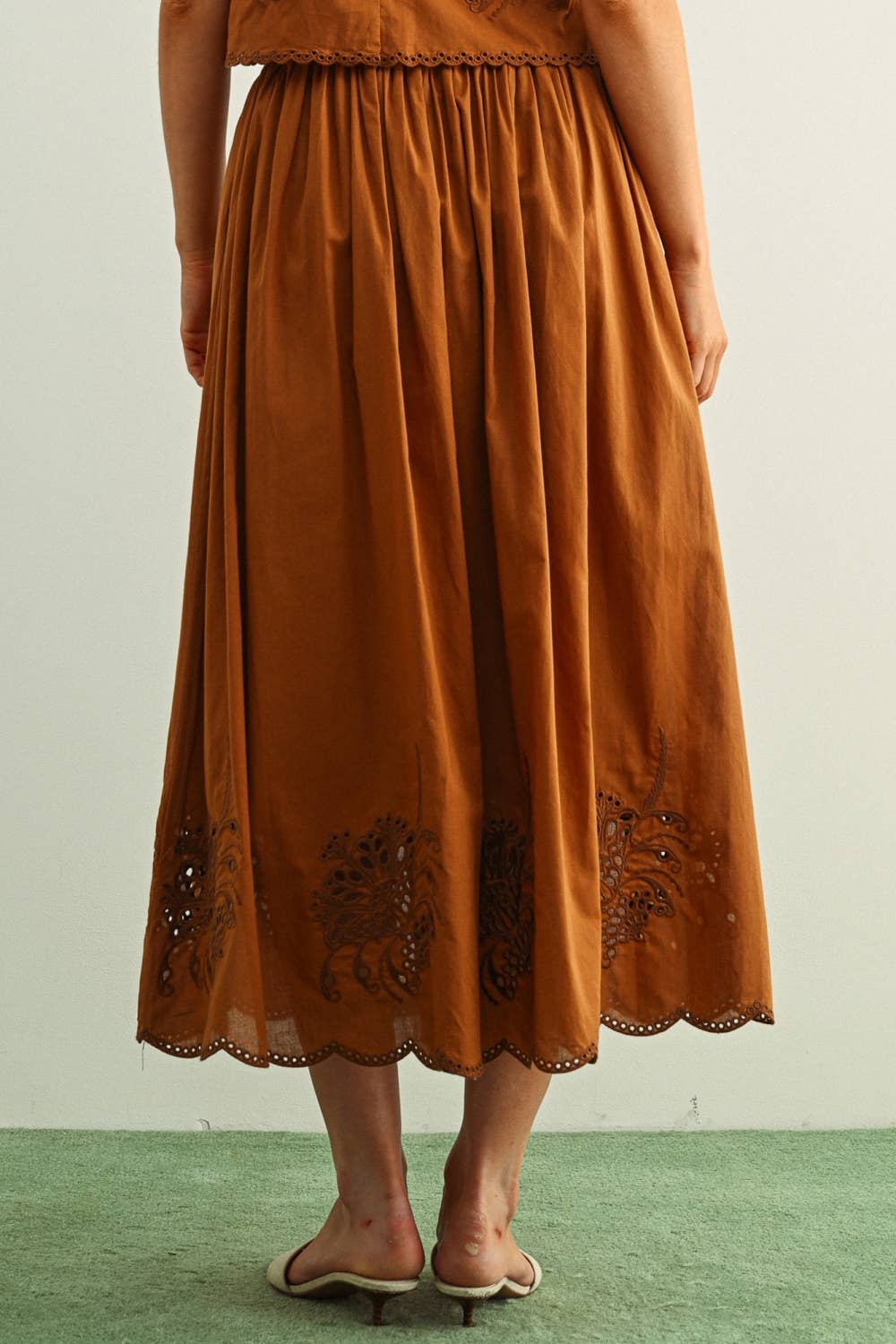 Terracotta Bloom Skirt