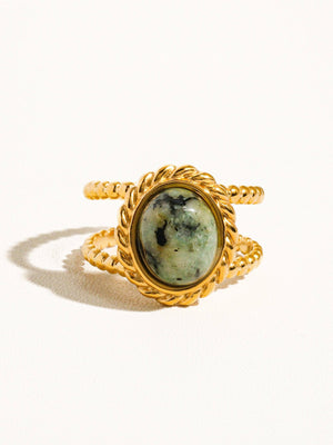 Mica Gold Plated Ring