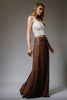 Plaid Elastic Back Maxi Skirt