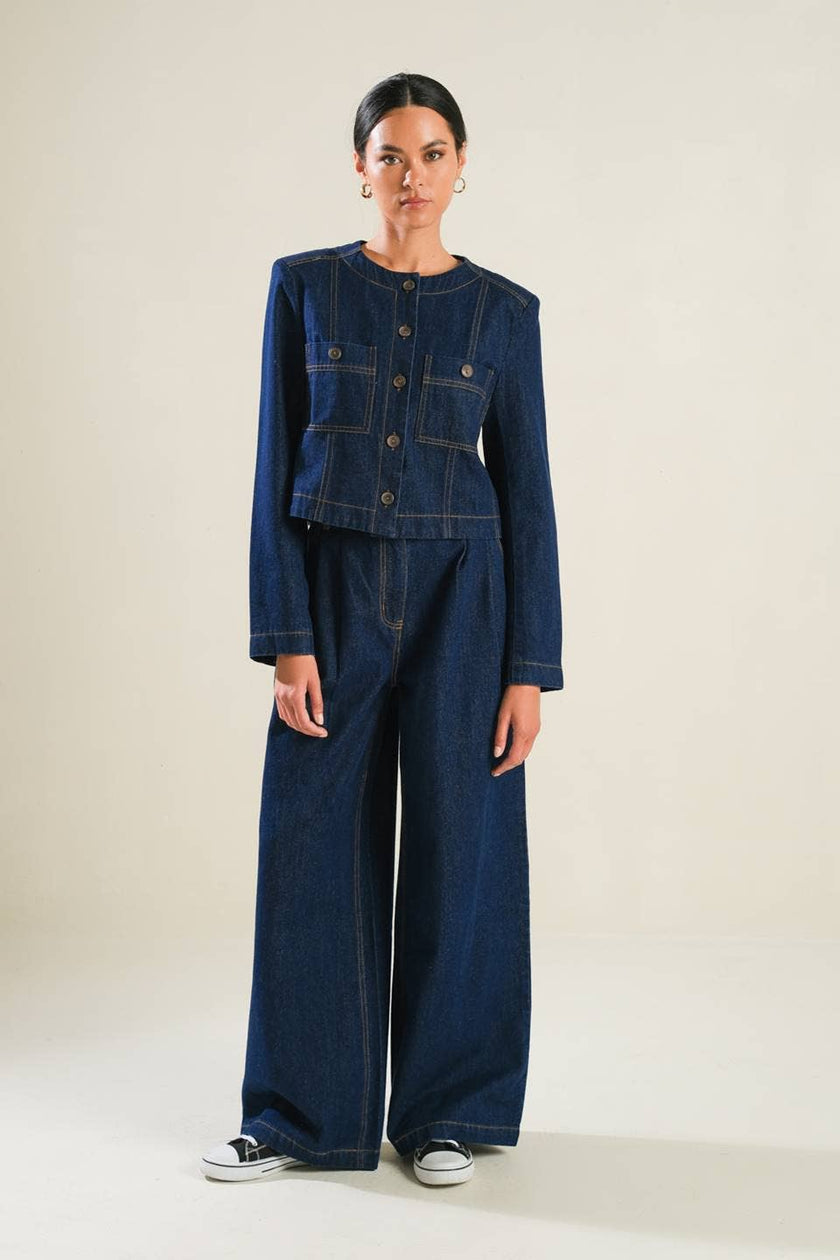 Cropped Denim Jacket