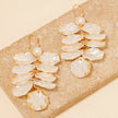 Acrylic Pearl Petals Dangle Earrings