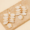 Acrylic Pearl Petals Dangle Earrings