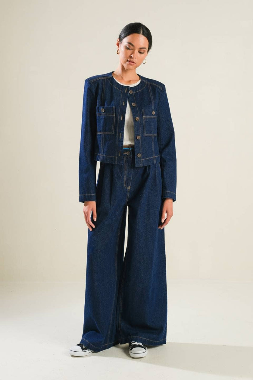 Cropped Denim Jacket