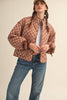 Floral Quilted Jacket Ribbon Sleeve