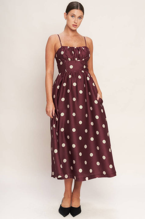 Polka Dot Midi Dress