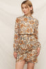 Long Sleeve Mock Neck Mini Dress