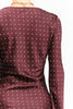 Georgie Burgundy Dot Dress