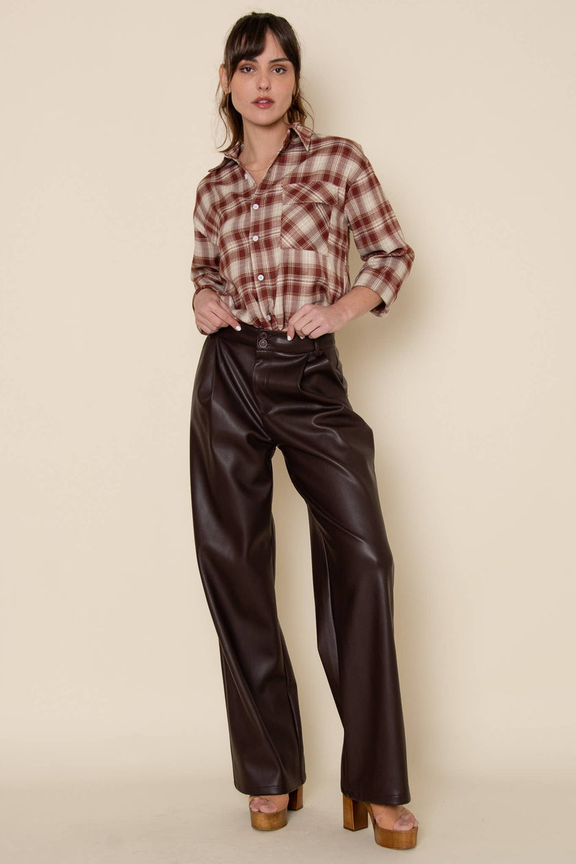 Calabria Vegan Leather Pant