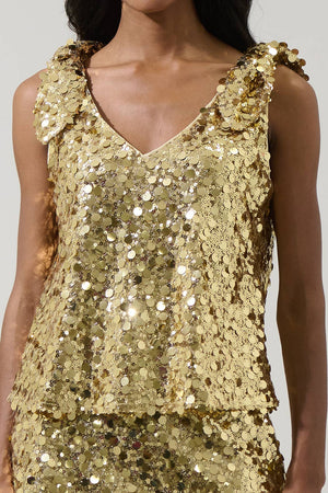 Cressida Sequin Sleeveless Top