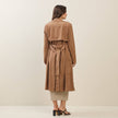 Vegan Suede Trench Coat