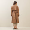 Vegan Suede Trench Coat