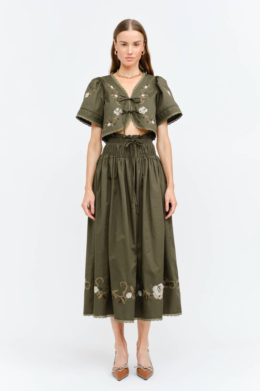Sivan Olive Skirt