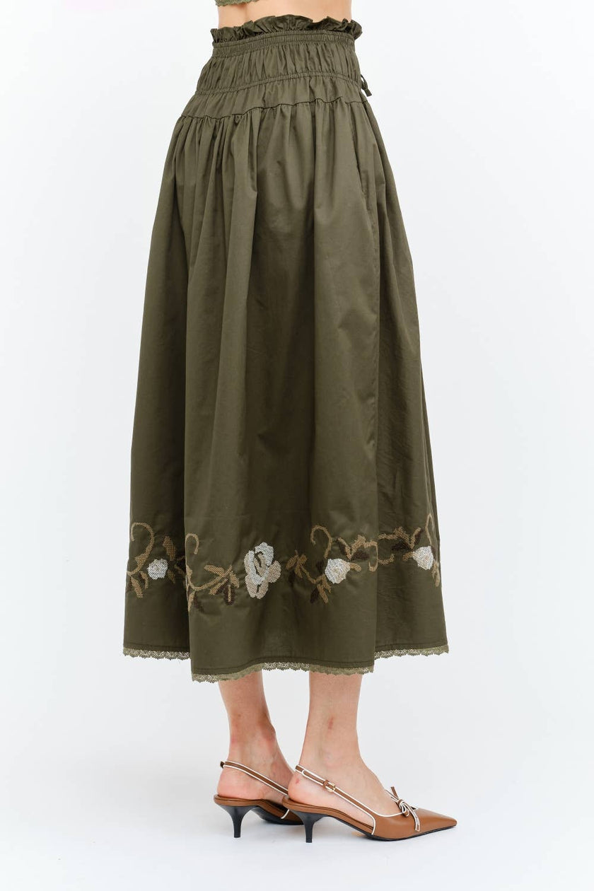 Sivan Olive Skirt