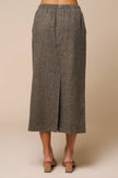 Champagne Petals Midi Skirt
