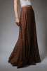 Plaid Elastic Back Maxi Skirt
