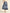 Navy Medallion High Rise Midi Skirt