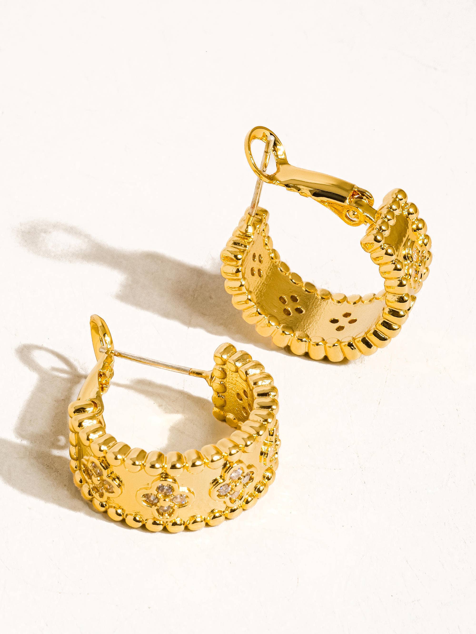 Sol Gold Plated Hoops